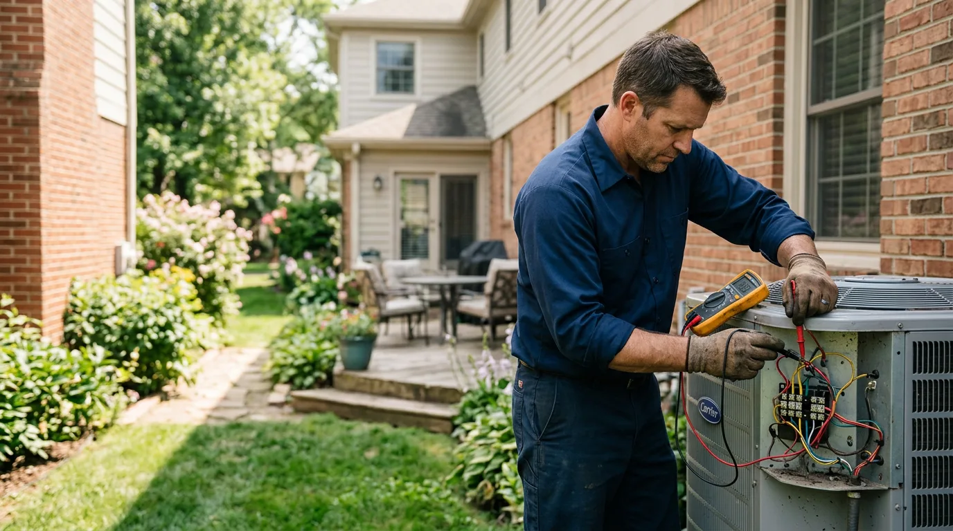 HVAC technician working near Tafton, PA
